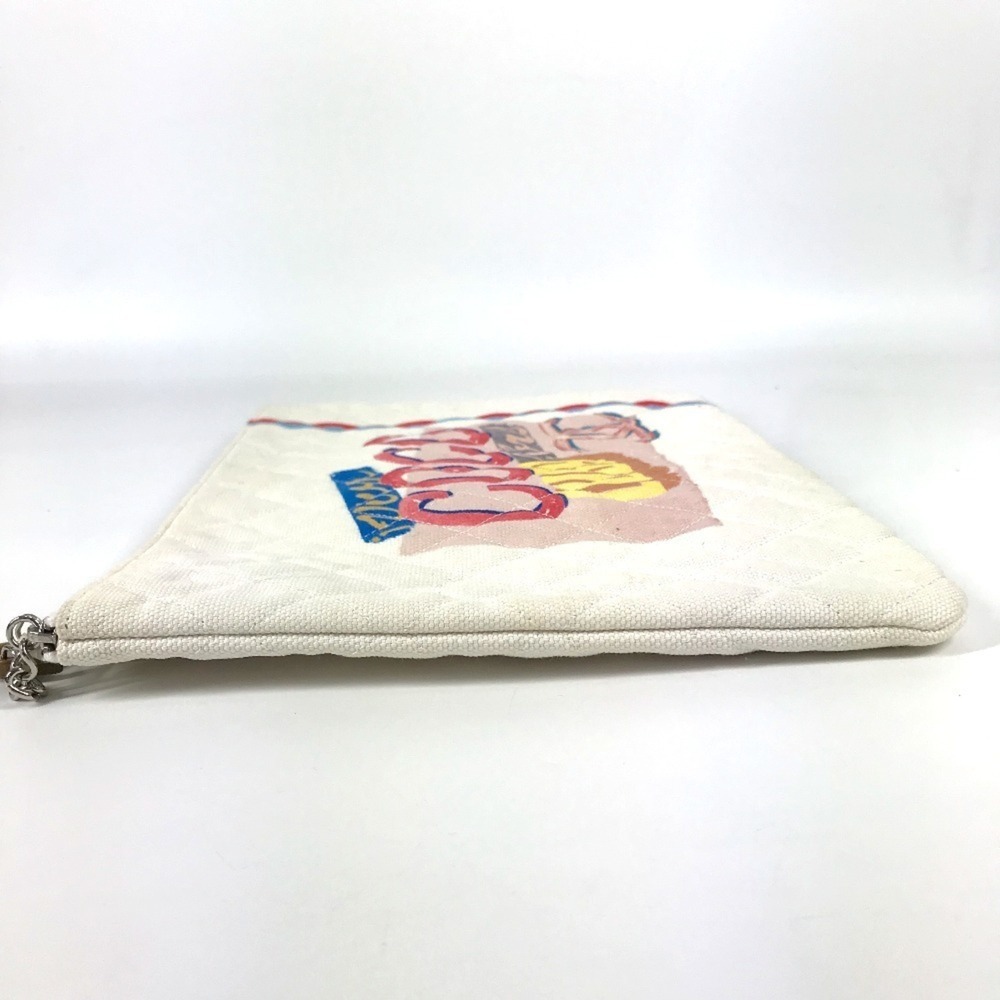 CHANEL Pink Canvas Pouch - Picture 3 of 16